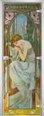 Стеклянная межкомнатная дверь Painting-11