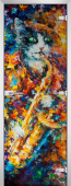 Стеклянная межкомнатная дверь Painting-20