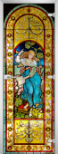 Стеклянная межкомнатная дверь Stained Glass-19