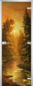 Стеклянная межкомнатная дверь Painting-10