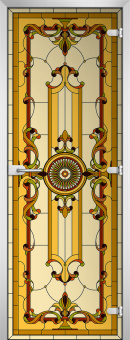 Стеклянная межкомнатная дверь Stained Glass-12