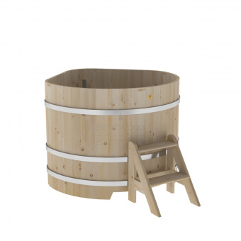 Купель угловая из кедра 1,19х1,19