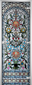 Стеклянная межкомнатная дверь Stained Glass-15