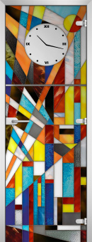 Стеклянная межкомнатная дверь Stained Glass-05