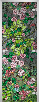 Стеклянная межкомнатная дверь Stained Glass-01