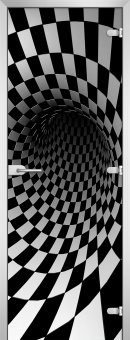 Стеклянная межкомнатная дверь Abstraction-08