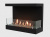 Встроенный биокамин Lux Fire Фронтальный 640 S