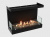 Встроенный биокамин Lux Fire Фронтальный 640 S
